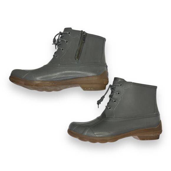 Sperry Top-Sider Women's Syren Gulf Memory Foam Duck Boot 8.5 Dark Grey Gray0 - Picture 3 of 10